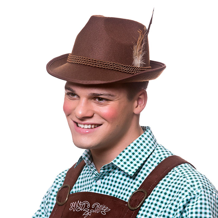 Dlx Brown Bavarian Hat