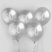Age 50 Birthday Balloons 5pk - Silver The Ultimate Balloon And Party Shop Cheltenham & Gloucester Balloons & Fancy Dress 