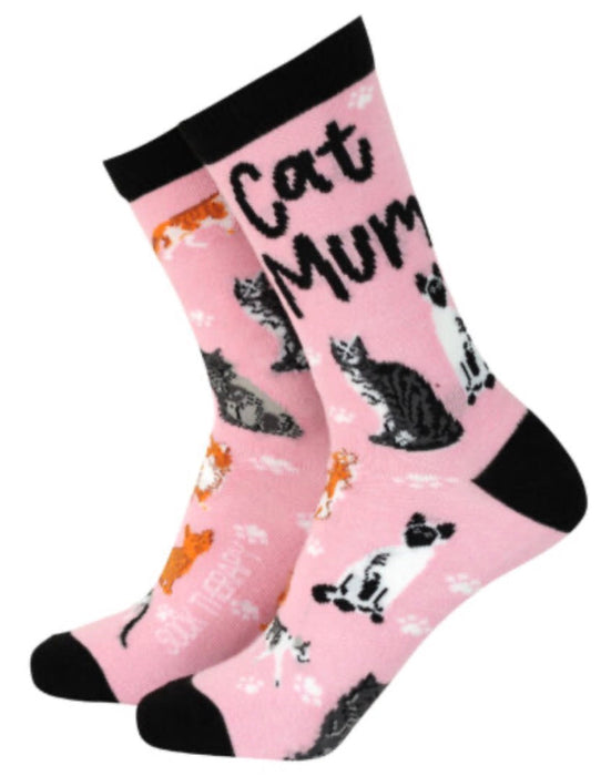 Woman’s Bamboo Gift Socks - Cat Mum The Ultimate Balloon And Party Shop Cheltenham & Gloucester Balloons & Fancy Dress 