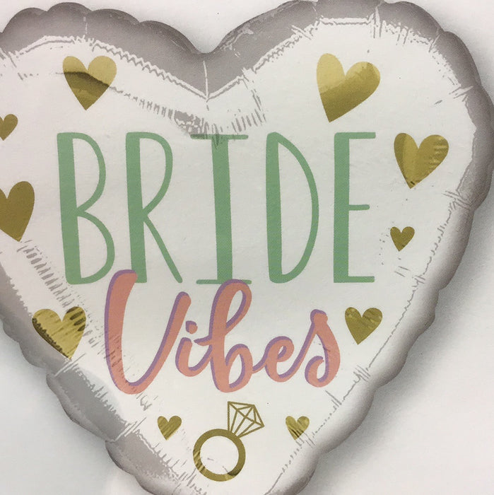 18" Foil Bride Vibes Balloon