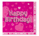 Birthday Napkins - Hot pink The Ultimate Balloon And Party Shop Cheltenham & Gloucester Balloons & Fancy Dress 