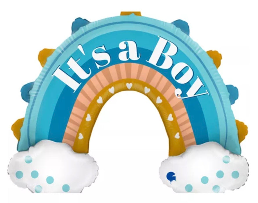 Rainbow It’s A Boy Balloon The Ultimate Balloon And Party Shop Cheltenham & Gloucester Balloons & Fancy Dress 