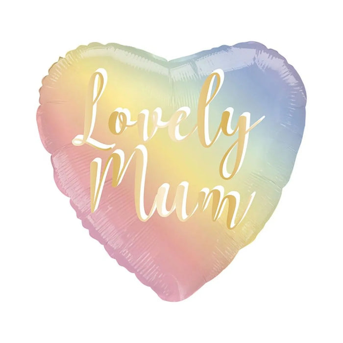 18" Lovely Mum Foil Balloon - Heart Ombre