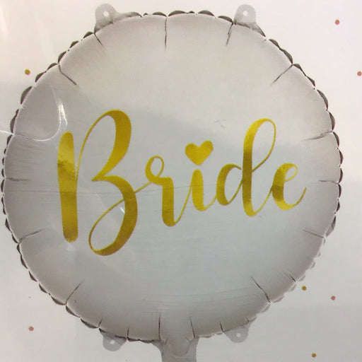 18" Foil Bride White Balloon