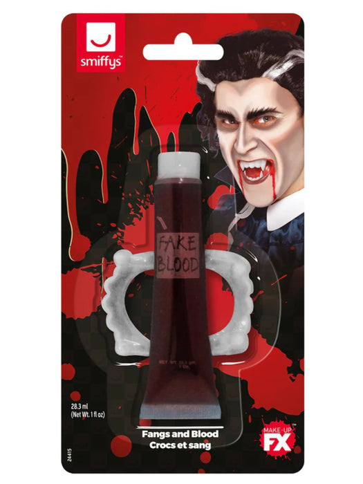 Fake Blood + Fang Set