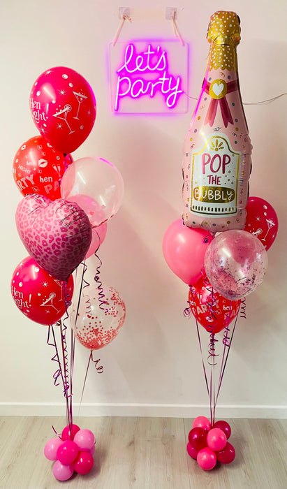 Hen Night Party Balloon Package - Glam Pink The Ultimate Balloon And Party Shop Cheltenham & Gloucester Balloons & Fancy Dress 