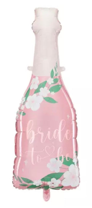 Pink Bride To Be Bottle Foil Balloon
