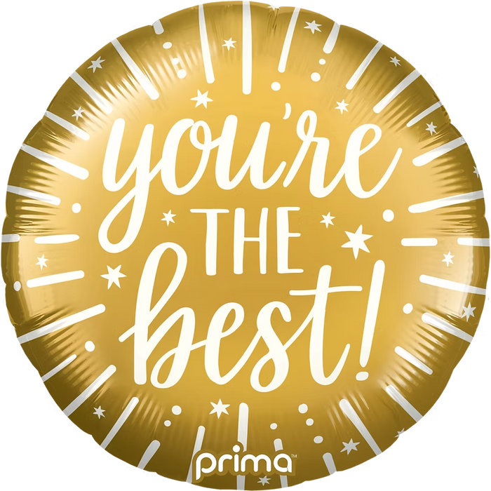 18” Foil Balloon - You’re The Best The Ultimate Balloon And Party Shop Cheltenham & Gloucester Balloons & Fancy Dress 