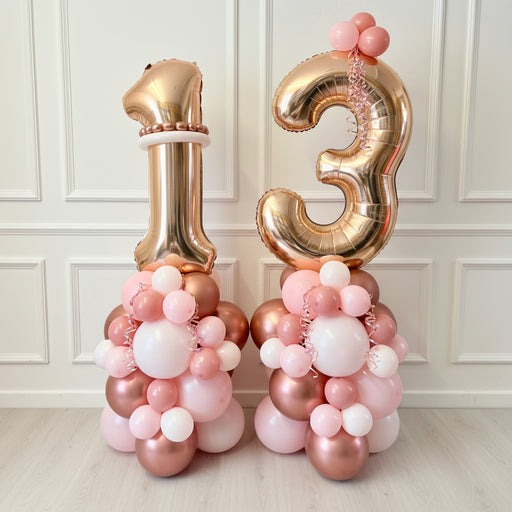 Celebration Number Balloon Stack - Glam The Ultimate Balloon And Party Shop Cheltenham & Gloucester Balloons & Fancy Dress 