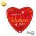 Valentines Heart Foil Balloon - Elegant Red The Ultimate Balloon And Party Shop Cheltenham & Gloucester Balloons & Fancy Dress 