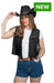 Cowboy Waistcoat - Faux Suede Black The Ultimate Balloon And Party Shop Cheltenham & Gloucester Balloons & Fancy Dress 