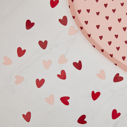 Red & Pink Heart Table Confetti