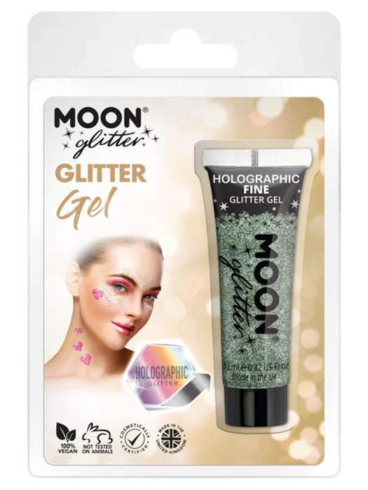 Glitter Face & Body Gel - Green