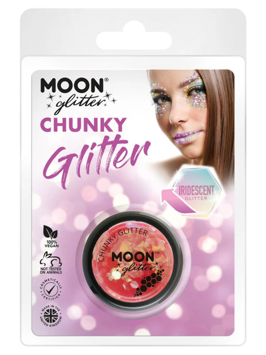 Cosmetic Chunky Glitter Pot - Irridescent Cherry