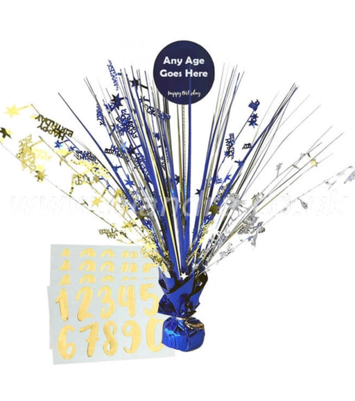 Personalised Balloon Weight Centrepiece -  Navy