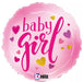 18” Hello Baby Girl Balloon - Pink Hearts The Ultimate Balloon And Party Shop Cheltenham & Gloucester Balloons & Fancy Dress 