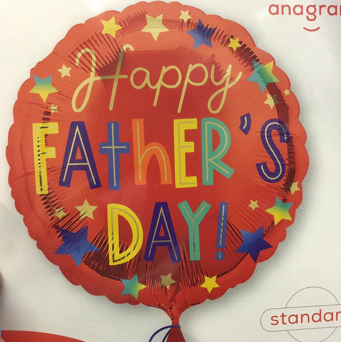 18” Foil Fathers Day Stars Balloon