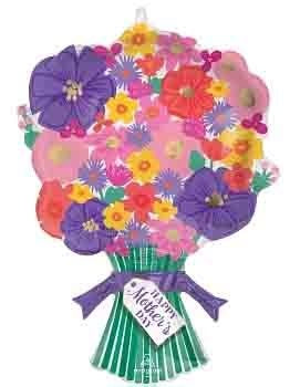 Large Mother's Day Foil Balloon - Floral Bouquet