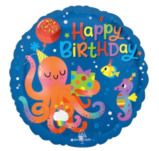 18” Round Birthday Foil Balloon - Under The Sea The Ultimate Balloon And Party Shop Cheltenham & Gloucester Balloons & Fancy Dress 