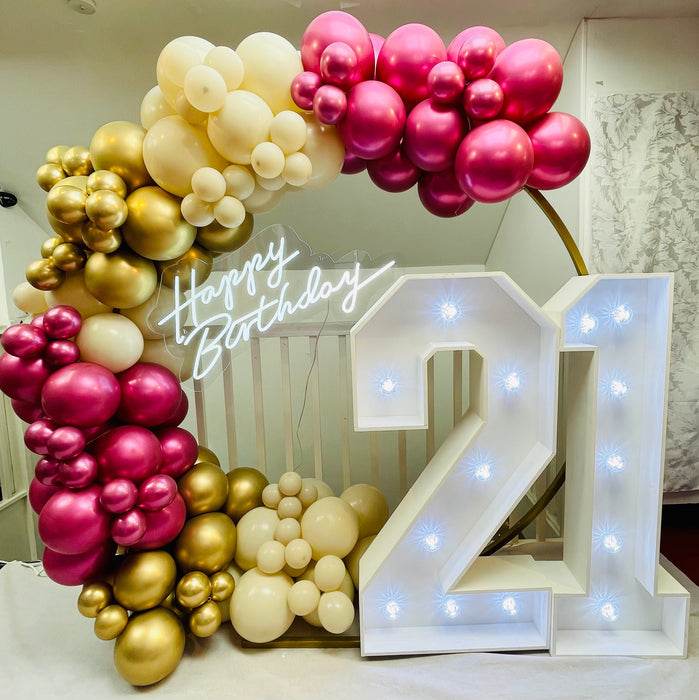 Birthday Circle Balloon Arch