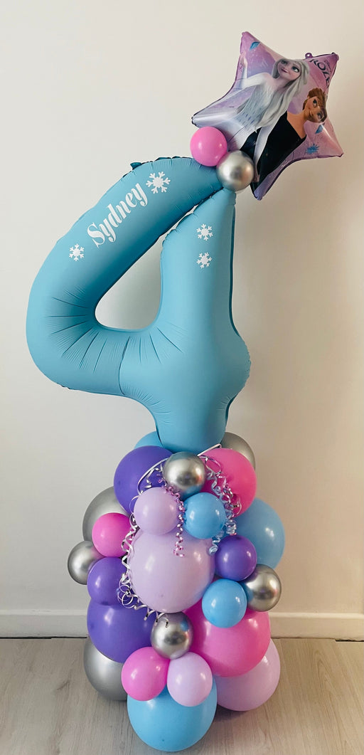 Personalised Age Themed Balloon Stack - Frozen The Ultimate Balloon And Party Shop Cheltenham & Gloucester Balloons & Fancy Dress 