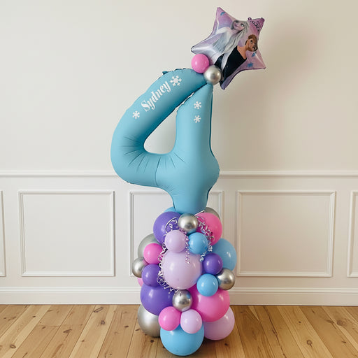 Personalised Age Themed Balloon Stack - Frozen The Ultimate Balloon And Party Shop Cheltenham & Gloucester Balloons & Fancy Dress 