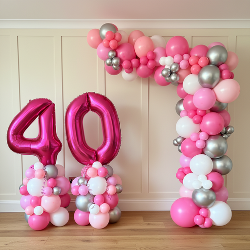 Celebration Number Stack & Arch Package The Ultimate Balloon And Party Shop Cheltenham & Gloucester Balloons & Fancy Dress 