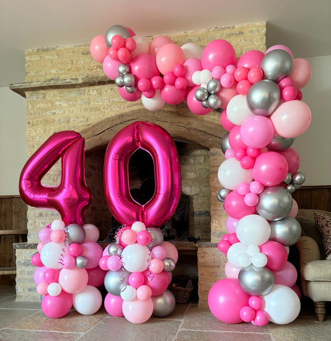 Celebration Number Stack & Arch Package The Ultimate Balloon And Party Shop Cheltenham & Gloucester Balloons & Fancy Dress 