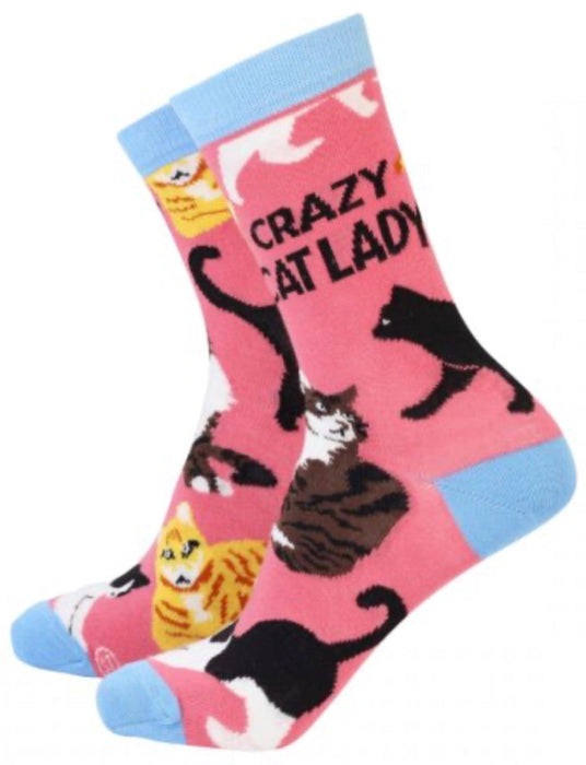 Woman’s Bamboo Gift Socks - Crazy Cat Lady The Ultimate Balloon And Party Shop Cheltenham & Gloucester Balloons & Fancy Dress 