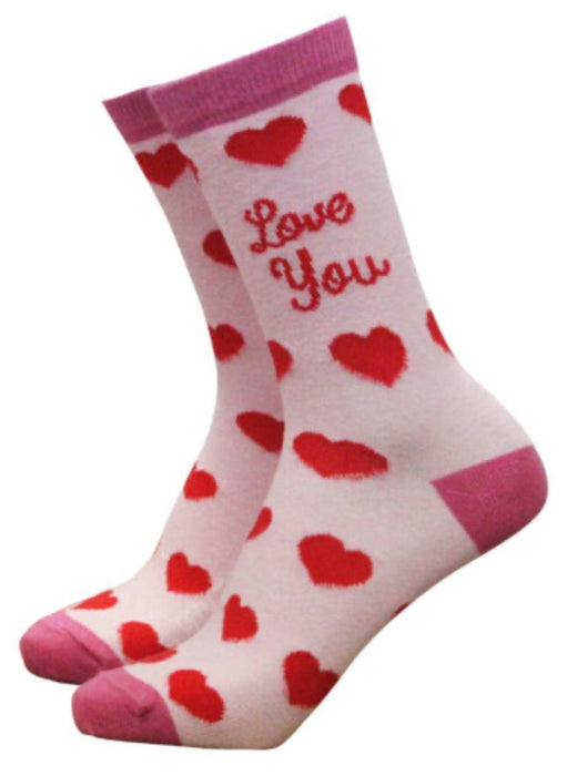Woman’s Bamboo Gift Socks - Love You Hearts The Ultimate Balloon And Party Shop Cheltenham & Gloucester Balloons & Fancy Dress 