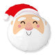 29” Foil Christmas Balloon - Santa Round Head The Ultimate Balloon And Party Shop Cheltenham & Gloucester Balloons & Fancy Dress 
