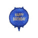 18" Foil Happy Birthday - Dark Blue & Gold The Ultimate Balloon And Party Shop Cheltenham & Gloucester Balloons & Fancy Dress 