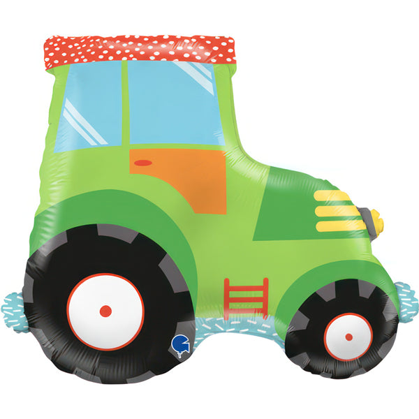 Tractor Supershape Balloon - Green