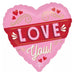 Large Foil Pink Heart Balloon - Valentine’s Day The Ultimate Balloon And Party Shop Cheltenham & Gloucester Balloons & Fancy Dress 