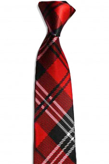 Tartan Print Necktie