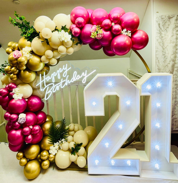 Birthday Circle Balloon Arch