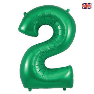 Large Number Green 34” Foil Balloon - 2
