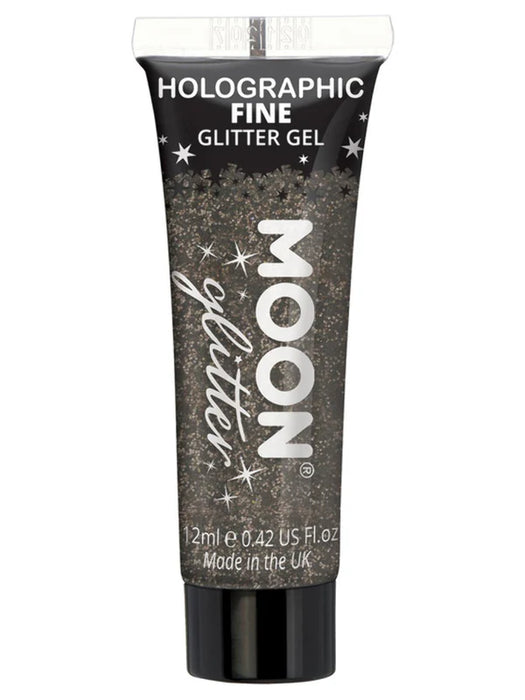 Glitter Face & Body Gel - Black