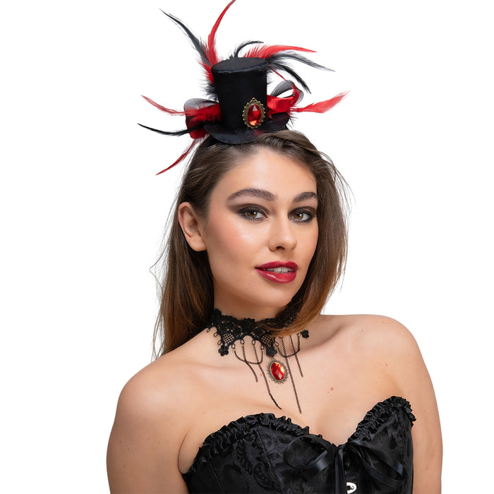 Deluxe Vampire Top Hat & Necklace