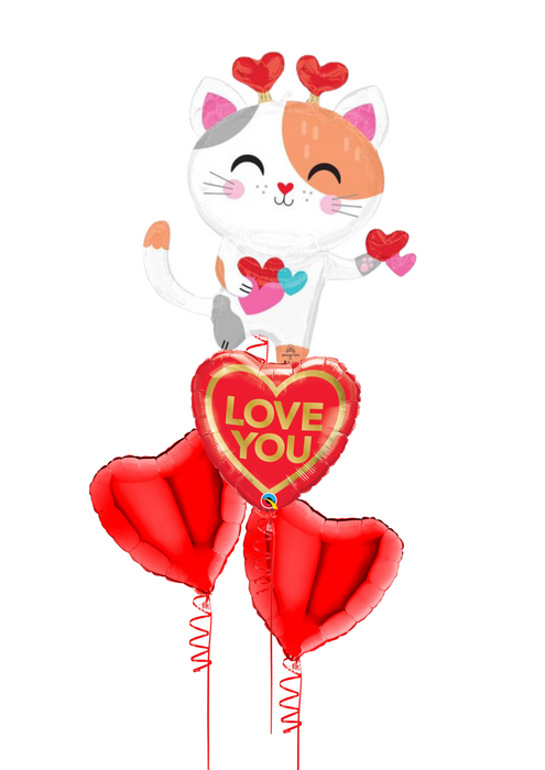 Valentine’s Day Cute Kitty Balloon Display