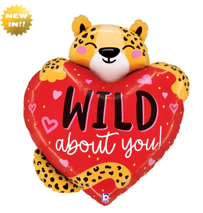 Large Wild About You Valentine’s Day Balloon The Ultimate Balloon And Party Shop Cheltenham & Gloucester Balloons & Fancy Dress 