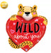 Large Wild About You Valentine’s Day Balloon The Ultimate Balloon And Party Shop Cheltenham & Gloucester Balloons & Fancy Dress 