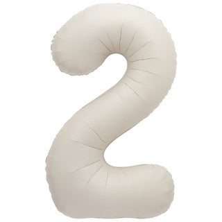 Large Number 34” Foil Balloon Matte Nude - 2