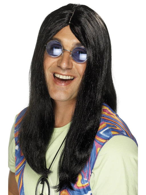 Neil Hippie Black Wig The Ultimate Balloon And Party Shop Cheltenham & Gloucester Balloons & Fancy Dress 