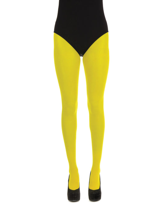Opaque Coloured Tights - Yellow