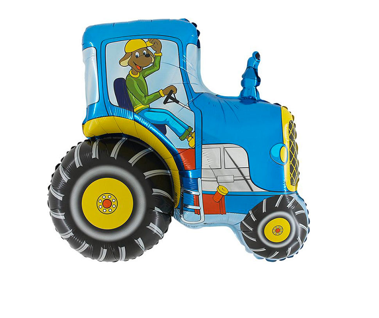 30” Tractor Supershape Balloon - Blue