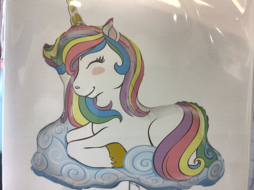Unicorn Super Shape Foil Balloon - Pastel (34”)