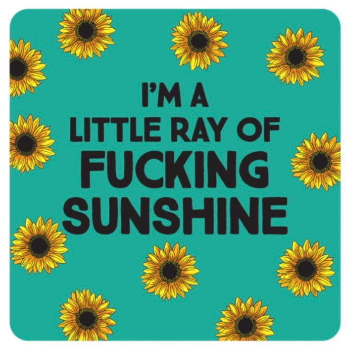 Gift Drinks Coaster - Ray Of F*king Sunshine The Ultimate Balloon And Party Shop Cheltenham & Gloucester Balloons & Fancy Dress 
