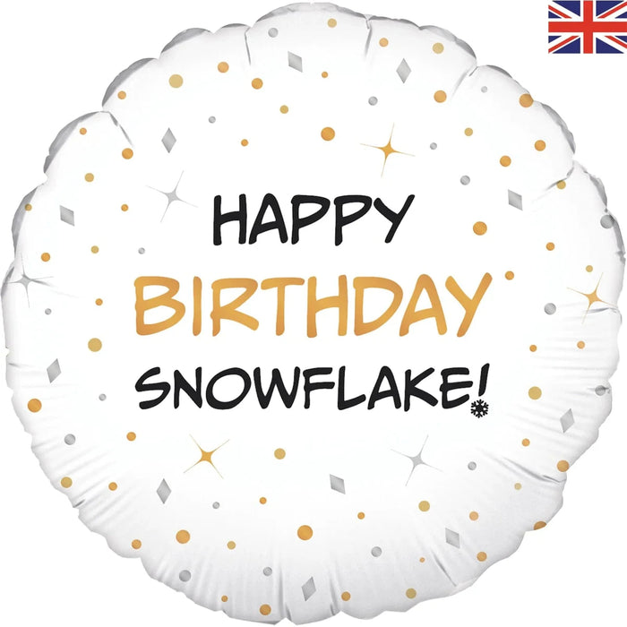 Adult Birthday Foil Balloon - Snowflake The Ultimate Balloon And Party Shop Cheltenham & Gloucester Balloons & Fancy Dress 