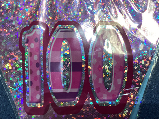 Age 100 Bunting - Glitz Pink The Ultimate Balloon And Party Shop Cheltenham & Gloucester Balloons & Fancy Dress 